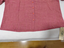 無(wú)色無(wú)味童趣伊甸園 25年秋冬新品休閑粉紅色織亞麻長(cháng)袖襯衫 女裝上衣 初荷紅 XL （40） 曬單實(shí)拍圖