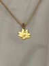 六福珠寶足金愛意生蓮蓮花5.20克黃金吊墜掛墜 計價 031357PA 5.20克(含工費172元) 曬單實拍圖