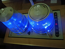 豐谷全自動(dòng)上水電熱水壺 茶臺(tái)燒水壺 家用辦公嵌入式茶桌茶幾一體機(jī)茶具電茶爐套裝 1L （37*20cm）底部雙加水拉絲銀-三件套 曬單實(shí)拍圖