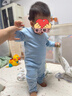 婧麒德絨秋衣套裝保暖分體寶寶內衣高腰護肚內穿衣服男童女 Jtz193581 曬單實(shí)拍圖