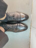 奥康（Aokang）皮鞋男商务正装鞋英伦尖头商务男鞋G93211021 黑色41码 实拍图