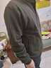 JEEP SPIRIT300斤大碼高端男裝復古亨利領(lǐng)衛衣男套頭棉質(zhì)春秋長(cháng)袖T恤亨利衫 軍綠色 顏色偏暗 XL 建議120-150斤 曬單實(shí)拍圖