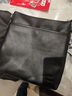 真皮單肩包頭層牛皮包休閑男士包大容量跨肩包商務(wù)時(shí)尚斜挎包男款 黑色加大號 單包無(wú)贈品 曬單實(shí)拍圖