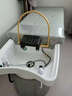 高端頭療洗頭床理髲店專(zhuān)用水循環(huán)熏蒸泰式按摩美容院陶瓷盆頭療床 黑色黑盆洗頭床+熱水器 不銹鋼框架-陶瓷盆-整體發(fā)貨 曬單實(shí)拍圖