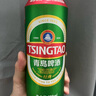 青島啤酒（TsingTao）百年經(jīng)典青啤原麥汁濃度10°P大罐加量罐裝 550mL 15罐 曬單實(shí)拍圖