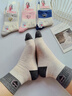 浪莎襪子女全棉100%純棉秋冬季女士棉襪抗菌防臭中筒運動(dòng)ins潮女襪 愛(ài)心刺繡款 6雙 均碼 曬單實(shí)拍圖