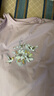 FINITY夏裝新款T恤女氣質(zhì)印花簡(jiǎn)約顯瘦休閑設計感套頭上衣 粉色 M 曬單實(shí)拍圖