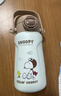 史努比（SNOOPY）雙飲兒童保溫杯吸管直飲兩用水杯316不銹鋼寶寶學(xué)生上學(xué)杯子 紫 曬單實(shí)拍圖