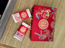 輕鑾（QINGLUAN）彩禮盒結婚聘禮盒訂婚禮金盒裝10萬(wàn)現金彩禮箱婚禮提親彩禮錢(qián)盒子 錦繡龍鳳 大號裝12-20萬(wàn) 三件套 金蔥金把禮金箱 曬單實(shí)拍圖