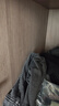 森馬（Semir）牛仔褲女冬季分割抓毛拖地褲2025酷颯風顯腿長彎刀褲109725124008 曬單實拍圖