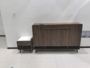 悠源諾品實(shí)木鞋柜家用門(mén)口入戶(hù)柜換鞋凳一體靠墻可定制入戶(hù)鞋柜大容量鞋架 【深胡桃】160長(cháng)鞋柜+換鞋凳 曬單實(shí)拍圖