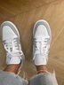 耐克NIKE男女休閑鞋喬丹AJ1小迪奧 JORDAN 1運動(dòng)鞋DC0774-105白灰40 曬單實(shí)拍圖