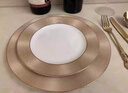 曼遠高級感金色高端酒店餐具陶瓷盤(pán)子碟子擺臺西餐餐盤(pán)牛排大平盤(pán)套裝 8件套精美禮盒裝 8個(gè) 曬單實(shí)拍圖