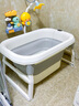 芭芭優(yōu)嬰兒游泳桶家用兒童洗澡桶寶寶泡澡桶可折疊泡浴桶洗澡盆大號浴盆 【小號浴桶】+禮包 曬單實(shí)拍圖