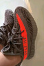 阿迪達斯Yeezy350夏日透氣男鞋灰橙椰子休閑鞋GW1229 38.5 曬單實(shí)拍圖