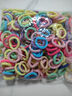 壹號鳳兒童高彈力不傷發(fā)發(fā)繩女彩色扎頭發(fā)圈女童橡皮筋寶寶頭繩女孩七彩 七彩色：306根-時(shí)尚百搭 不傷發(fā)+扎的緊+ 曬單實(shí)拍圖