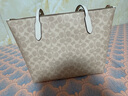 蔻馳（COACH）【官方授權(quán)店】奢侈品女包ZIP30系列托特包單肩手提包送女友禮物 新款CBT20IMXDM淺卡其 曬單實拍圖