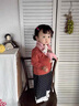 語(yǔ)嬉兒童交叉圍脖秋冬季韓版可愛(ài)卡通圍巾男女童保暖加絨加厚防風(fēng)脖套 1#粉色圍巾 建議6個(gè)月-6歲（66*9cm） 曬單實(shí)拍圖