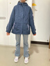 水孩兒（SOUHAIT）童裝女童厚外套冬季兒童搖粒絨風(fēng)衣三防上衣 藏藍SHSDGD01CC543B09 170 曬單實(shí)拍圖