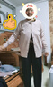 恒源祥中老年人春裝羊毛衣開(kāi)衫女60歲70老人媽媽太太外套80奶奶裝上衣服 駝色+褲子 XL 【115-130斤】 曬單實(shí)拍圖