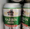 哈爾濱啤酒（HARBIN）小麥醇爽330ml*24聽啤酒整箱裝  中秋送禮 曬單實(shí)拍圖