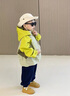 G.DUCKKIDS童裝兒童沖鋒衣三合一可拆卸春秋季連帽男童外套冬裝防寒保暖衣服 黃色三合一兩件套 100 （建議身高90cm 3-4歲）cm 曬單實(shí)拍圖