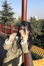 LISCN小香風(fēng)套裝女秋冬季呢子花邊短外套高腰半身裙高級感小洋裝兩件套 綠色兩件套*8107 S 曬單實(shí)拍圖