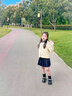 奧康（Aokang）奧康童鞋女童襪子靴2025秋冬季中大童百搭洋氣女孩短靴女寶寶靴子 黑色【單里】 32 碼 內長(cháng)約20.3cm 曬單實(shí)拍圖