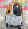 新秀麗（Samsonite）兒童行李箱旅行箱卡通動(dòng)物造型拉桿箱時(shí)尚可愛(ài)拉桿箱U22 白色/橙色貓咪 16英寸 曬單實(shí)拍圖