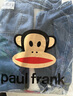 大嘴猴（paul frank）長袖襯衫男士春秋季休閑牛仔襯衣男外套男潮上衣男裝 深藍色 2XL 曬單實拍圖