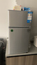 奧克斯小冰箱家用小型迷你冷藏冷凍兩用出租房宿舍用節能省電寢室辦公室電冰箱 【升級凈化去味】30A146DW銀【節能省電】 曬單實(shí)拍圖