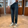 謙集（QIANJI）秋冬季新款男士牛仔褲休閑百搭彈力小腳長(cháng)褲微寬松顯瘦藍色長(cháng)褲子 藍色 30 適合體重122-130斤穿 曬單實(shí)拍圖