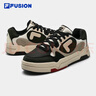 斐樂(lè )（FILA） FUSION斐樂(lè )潮牌BANK DX男鞋場(chǎng)下滑板鞋新款時(shí)尚厚底鞋 豆腐白/黑-TB 43 曬單實(shí)拍圖