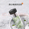 萬(wàn)象（WANXIANG）單層玻璃杯節日禮物車(chē)載便攜大容量水杯男女高顏值商務(wù)辦公玻璃杯 U273R-黑灰色520ml 曬單實(shí)拍圖