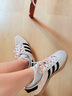 adidas「T頭鞋」STADT經典時尚薄底運動板鞋男女阿迪達斯三葉草   奇跡石英色/黑色   36.5 曬單實拍圖