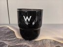 拜格雙層304不銹鋼馬克杯咖啡杯輕奢簡約風(fēng)隨手水杯兩用杯260ml暗夜黑 曬單實拍圖