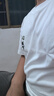 名創(chuàng  )優(yōu)品（MINISO）短袖男純棉休閑寬松夏季圓領(lǐng)百搭青少年潮流半袖t恤 白 M 曬單實(shí)拍圖