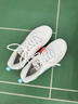 李寧（LI-NING）羽毛球鞋刀鋒max系列高端男女款減震防滑耐磨透氣專(zhuān)業(yè)比賽運動(dòng)鞋 新品白銀  刀鋒2pro 送鞋袋+毛巾襪 42 曬單實(shí)拍圖
