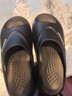 回力男款運動(dòng)拖鞋男士厚底防滑耐磨夏季外穿夏天戶(hù)外沙灘男式男鞋 黑色（柔軟回彈） 40-41 曬單實(shí)拍圖