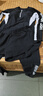 回力泳衣女分體長袖長褲保守沖浪潛水母服速干游泳四件套14021黑色3XL 曬單實拍圖