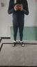 馬孔多（macondo）原創(chuàng  )單品｜男子跑步加絨打底套裝5代吸濕排汗速干防汗手機倉 上衣 夜海藍  褲子 夜海藍 2XL 曬單實(shí)拍圖