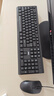 AOC KM160鍵盤鼠標(biāo)套裝 有線鍵鼠套裝 全尺寸商務(wù)辦公 防潑濺 筆記本電腦鍵盤 黑色 曬單實(shí)拍圖