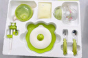 babycare寶寶輔食碗餐具組合7件套+多功能嬰兒餐椅季風(fēng)灰 曬單實(shí)拍圖