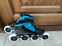 美洲獅（COUGAR）速滑鞋 競速鞋全碳鞋男女童高端專(zhuān)業(yè)成人青少年比賽鞋SR3 藍色單鞋（贈送防磨套） 35 碼（可調35-36碼） 曬單實(shí)拍圖