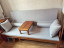 溪木工坊羅漢床實(shí)木沙發(fā)新中式實(shí)木床兩用客廳茶室書(shū)房榆木家具 玲瓏推拉羅漢床+炕桌+墊子 曬單實(shí)拍圖