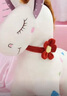 MOONCHILD高端毛絨玩具可愛(ài)小馬睡覺(jué)抱枕公仔女生娃娃玩偶送孩子生日禮物 大紅花脖子 55厘米 曬單實(shí)拍圖