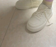 回力女鞋厚底百搭小白鞋女秋冬新款甜美休閑鞋學(xué)生運動(dòng)板鞋 米白 39 曬單實(shí)拍圖
