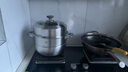 京東京造 蒸鍋 家用304不銹鋼湯鍋加厚燉蒸煮一體燃?xì)庠罴矣?雙層28cm 曬單實(shí)拍圖