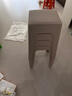 憶琳居凳子塑料凳子家用可疊放塑料凳板凳椅子軟包凳子加厚餐椅4把裝 曬單實(shí)拍圖