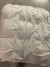 水星系列家紡匈牙利正品95白鵝絨被加厚100%羽絨被子靜音全棉抗菌被芯春秋冬被 防鉆絨全棉面料--平格白色 220cm*240cm加厚被5000克（填充鵝絨3700克） 曬單實(shí)拍圖